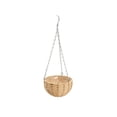 thumbnail image 7 of Faux Rattan Round Hanging Planter Basket, Woven Flower Pot Available In Beige Coffee Black, Lightweight Hanging Vase for Balcony Green Plants, Potted Ivy and Indoor Window Floral Decor, 7 of 7