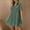 Green, variant on Summer Dresses For Women 2025 Sevevn Women's Casual Short Sleeve Button Down Mini Shirt Dress Cotton Linen Babydoll Tunic Loose Beach Dress