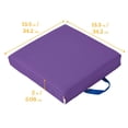 thumbnail image 2 of ECR4Kids SoftZone Square Floor Cushions with Handle, Flexible Seating, Purple, 6-Piece, 2 of 9