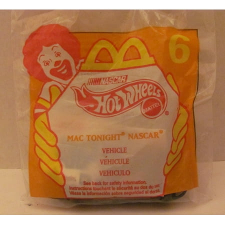 Team Caliber Nascar Car - Mattel HOT WHEELS - Happy Meal TOY Die Cast CAR - MAC TONIGHT NASCAR #94 - Bag #6 - 1998 / China (Comes in Original UNOPENED Bag) / *For.., By McDonalds Ship from US