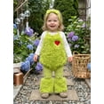 thumbnail image 6 of RUINIXCW Toddler Girl Christmas Shaggy Faux Fur Romper Pants Headband 3 Pieces Set for Cosplay, 6 of 8