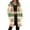 Yellow, variant on Jacket Women Longline Jackets Christmas Print Winter Cozy Lined Full Zip Outerwear for Cold Weather Winter Coats for Women Black L
