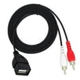 thumbnail image 6 of USB2.0 Female to 2RCA Sound Cable USB to Male 2RCA Splitter for Phone Home, 6 of 8