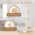 thumbnail image 4 of Rascador para gatos ANWA, 32 de altura, para gatos de interior con juguetes, 4 of 8