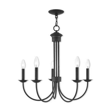 

Chandeliers 5 Light With Bronze Candelabra 25 inch 300 Watts - World of Crystal