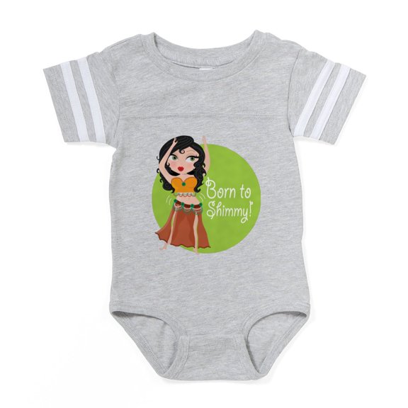 CafePress - Born To Shimmy - Cute Infant Baby Football Bodysuit