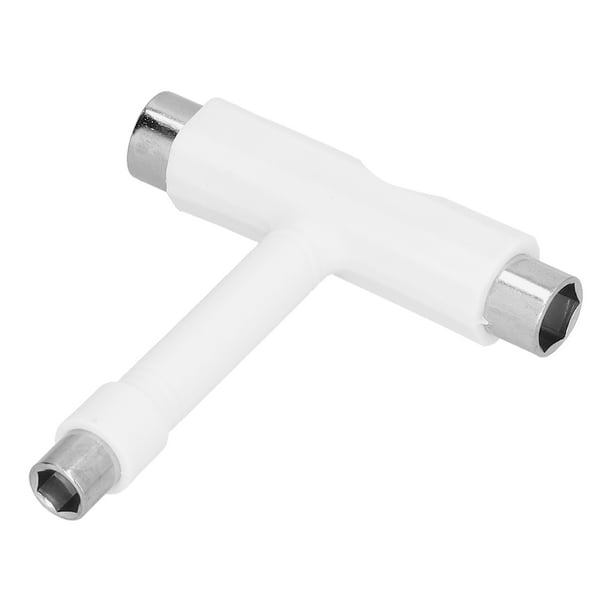 Llave hexagonal de skate, Herramiente de Patinaje Blanca para Patinetas