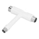 thumbnail image 1 of Llave hexagonal de skate, Herramiente de Patinaje Blanca para Patinetas, 1 of 7