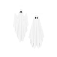 thumbnail image 2 of PYURTEP Halloween Decorations Window Clings 2Pcs, Reusable Large White Ghost Decal, Removable Glass Stickers for Home Window, Mirror Halloween Decor, 2 of 7