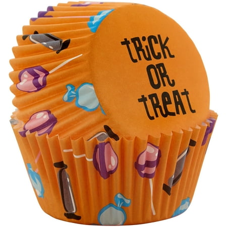 Wilton Halloween Trick or Treat Cupcake Liners, 50-Count