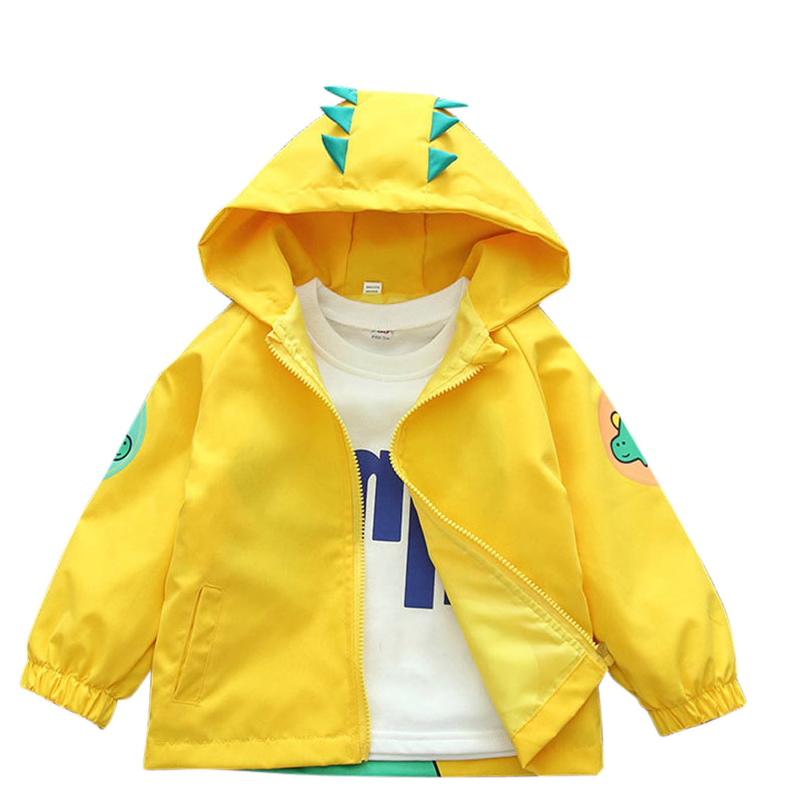 QIPOPIQ Veste à Capuche pour Bébé Garçons Filles Coupe-Vent Légère