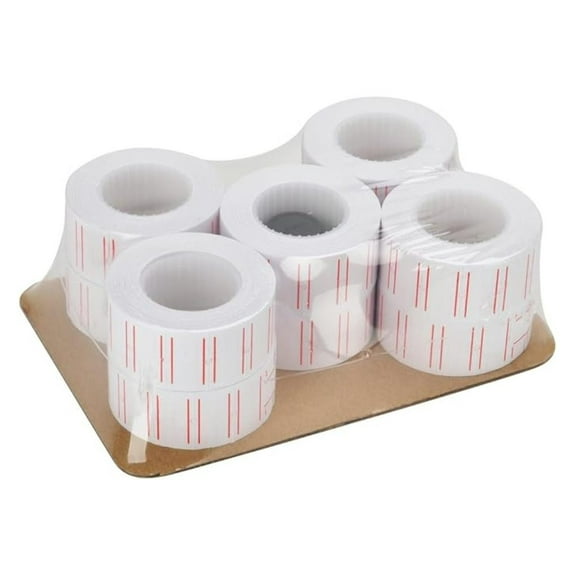 MFLABEL 50 Rolls 30000pcs White Price Gun Labels for Mx-5500
