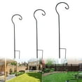 thumbnail image 6 of Lanfini Black Iron Shepherd Hook for Garden Lanterns Bird Feeders Planters Outdoor Decor 75cm/115cm/155cm, 6 of 6