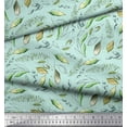 thumbnail image 3 of Soimoi Green Cotton Duck Fabric Artistic Leaves Print Fabric by the Yard 42 Inch Wide, 3 of 3