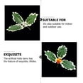 thumbnail image 2 of MLINS 8Pcs Christmas Holly Leaves Berries Christmas Tree DIY Embellishment Decor, 2 of 8