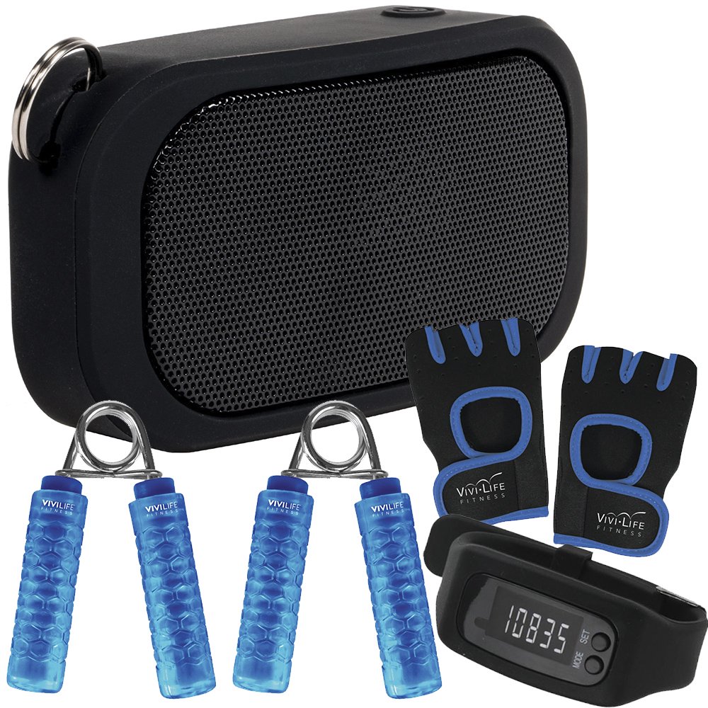 Vivitar Waterproof Portable Bluetooth Speaker with Active Fitness Kit