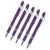 TIMIFIS Aluminum Black Gel Ink Pens 0.5Mm Fine Point Adhesive Click Pen Student Writing Ballpoint Pen Starting Season Supplies 5Pc