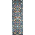 thumbnail image 2 of Nourison Passion Floral Denim 2'2" x 10' Area Rug, (2x10), 2 of 8