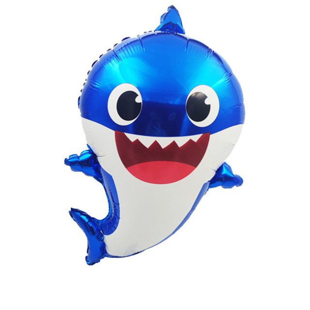 Ocean Shark Baby Globo De Aluminio Para Niños Suministros De Fiesta De Cumpleaños Juguete Decoración De Habitación Gao Jiahui unisex