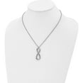 thumbnail image 4 of Stainless Steel Polished Infinity Symbol Necklace, 4 of 5