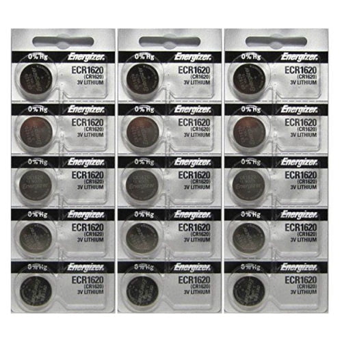 15 Pcs Energizer CR1620 Battery ECR1620 CR 1620 3V Coin Lithium