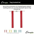thumbnail image 5 of Champion Sports Flag Football Set - Durable Velcro Flags with 1" Belt One Size Fits All - Red, 5 of 5