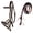 Brown Barbed Wire, variant on Horse Western Brown Leather Barbed Wire Bitless Sidepull Bridle w/ Split Reins 77RS43