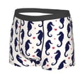 thumbnail image 2 of Fotbe Seahorses and Hearts Men’s Total Support Pouch Boxer Briefs, X-Temp Cooling, Moisture-Wicking Underwear, Regular, Long-leg and Trunk-Medium, 2 of 9