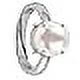 thumbnail image 3 of 4.25 Ratti 3.25 Carat Lab - Certified Pearl Natural Pearl Gemstone Original Certified Moti Adjustable Silver Ring-B0DL6G, 3 of 8