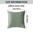 thumbnail image 5 of REGALWOVEN Pack of 2 Velvet Decorative Throw Pillow Covers Modern Cushion Covers with Zipper Grey 16" x 16", 5 of 6