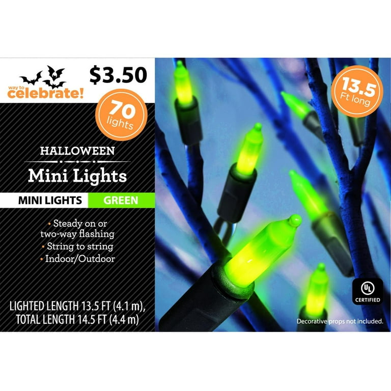 Newtic Lumières Décoratives d'Halloween,LED 8 Modes 70 lumières, Halloween  Décor
