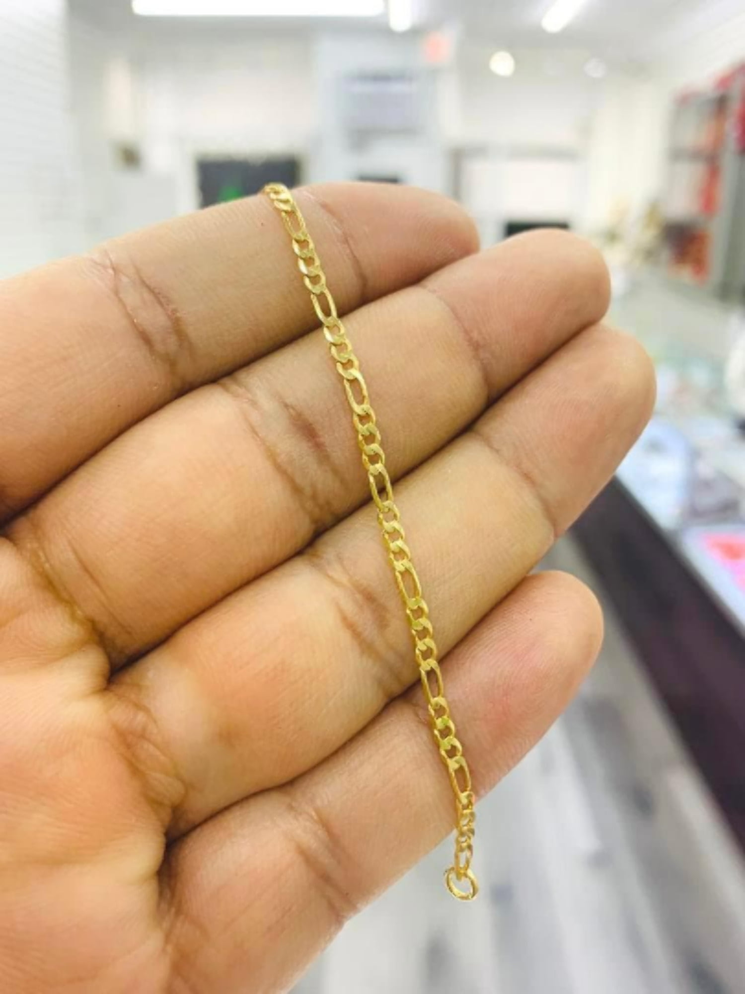 Baby Bracelet Girls Boys Jewelry Newborn Figaro 14K Gold Filled Pulsera 4"