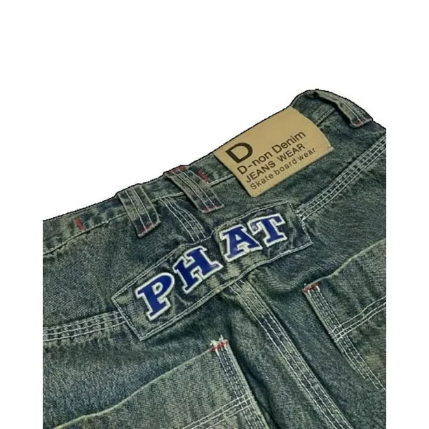 Y2K Street Jeans Hip-hop Letter Embroidery 90s Classic Retro Loose