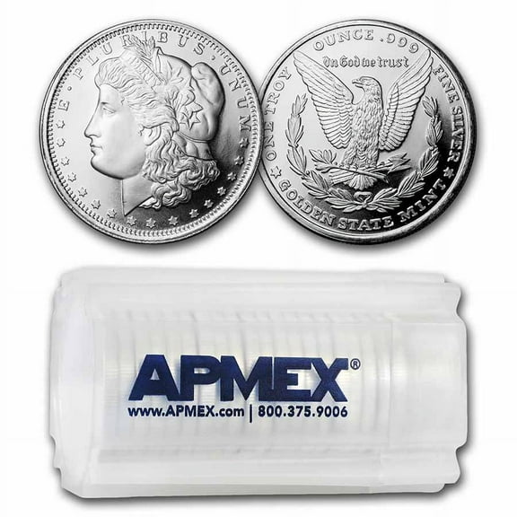 1 oz Silver Round - Morgan Dollar Design (20-Count Tube)