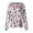 Hot Pink-A#6412MM, variant on Heart Print Scrub Jackets for Women Warm Up Snap Front Nurse Uniforms with Pocket S-5XL Plus Size Women Scrub Tops