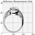 thumbnail image 2 of Luxe Jewelry Designs Stainless Steel Engagement Women's Ring with Marquise Shaped Cubic Zirconia -, 2 of 4