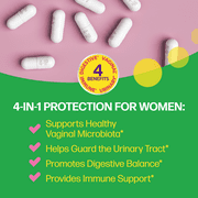 Culturelle Probiotics Womens 4-in-1 Protection Daily Supplement, Supports The Female Microbiome, 50 Count
