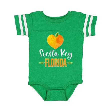 

Inktastic Siesta Key Florida Orange in Heart Gift Baby Boy or Baby Girl Bodysuit