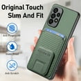 thumbnail image 5 of Allytechgroup Galaxy A53 5G Wallet Case with Card Holder, Hybrid TPU Back Cover Kickstand Bumper Anti-Scratch Slim Case Cover for Samsung Galaxy A53 5G, Green, 5 of 8