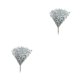 thumbnail image 2 of Ramo de Bayas Artificiales Inteprter Oficina Navidad Decoración Floral Plata 2Conjunto, 2 of 6
