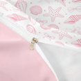 thumbnail image 4 of spefrowx Coquette Seashell Print Bedding for Teens, Pink Bow Starfish Duvet Cover Full, Pink Reversible, 3 Pieces, 1 Duvet Cover and 2 Pillowcases, 4 of 6