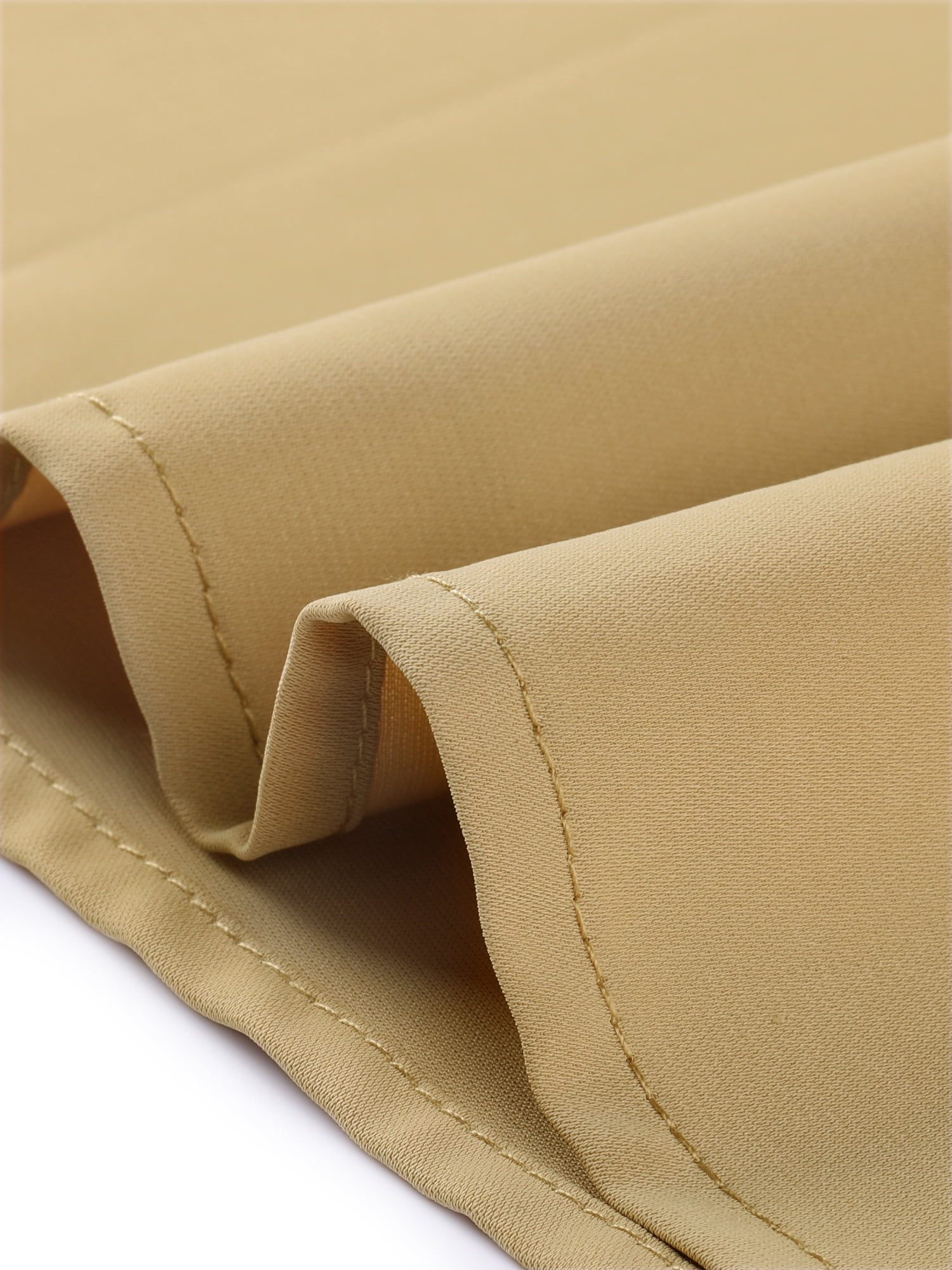 DARING DIVA Round Neck Keyhole Pleated Shirred Work Top L Khaki