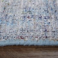 thumbnail image 4 of 5' X 8' Blue and Ivory Abstract Hand Woven Distressed Area Rug With Fringe, 4 of 10