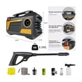 thumbnail image 4 of Hidrolavadora Eléctrica Compacta 1400w 1500psi negro amarillo, 4 of 4