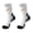 White, variant on larppty 5 Pairs Men's Athletic Crew Socks Performance Thick Cushioned Sport Basketball Running Training Compression Sock Orange for boys 12-18 Years