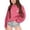Hot Pink, variant on Little Girls Long Sleeve Sweatshirts Children's Autumn and Winter Fashion Printed Round Neck Hoodie Coat Pullovers Tops Size 6-7T,Pink