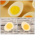 thumbnail image 3 of 4Pcs Fake Eggs Artificial Boiled Egg Models for Food Photography Props Yellow PVC Simulation Model, 3 of 9