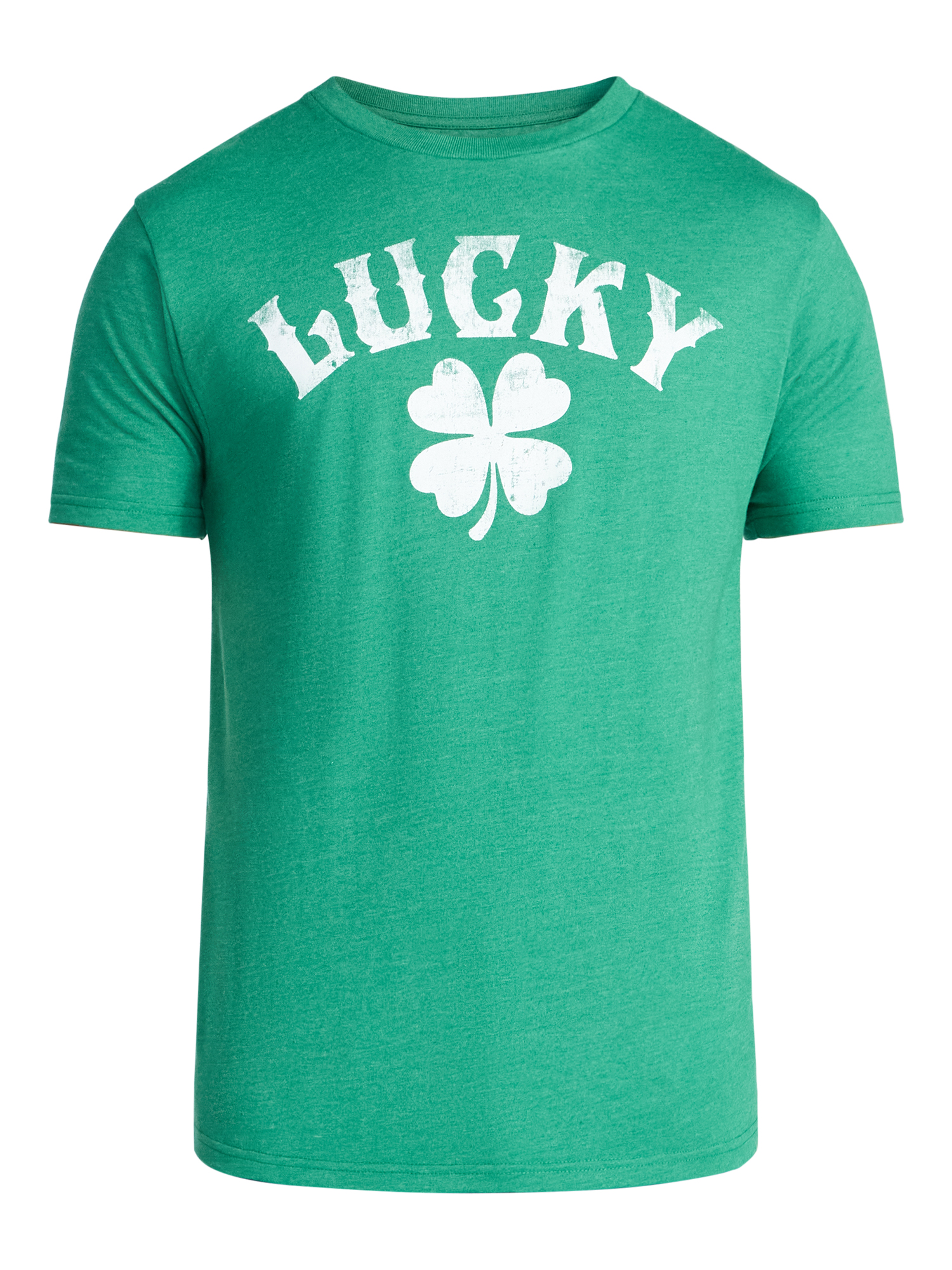 Saint Patrick's Day Men's Lucky Clover Graphic Tee by Way to Celebrate, Sizes XS-5XL