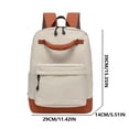 thumbnail image 3 of ZZkhGO Fashion Trendy Backpack, Stylish Large Capacity Daypack Casual Versatile Texture Shoulder Bag, Lightweight Travel Backpack for Students Class Daily Commute, Beige, 3 of 7