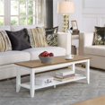 thumbnail image 1 of Table Basse American Heritage avec Étagère en Finition Bois Blanc, 1 of 5